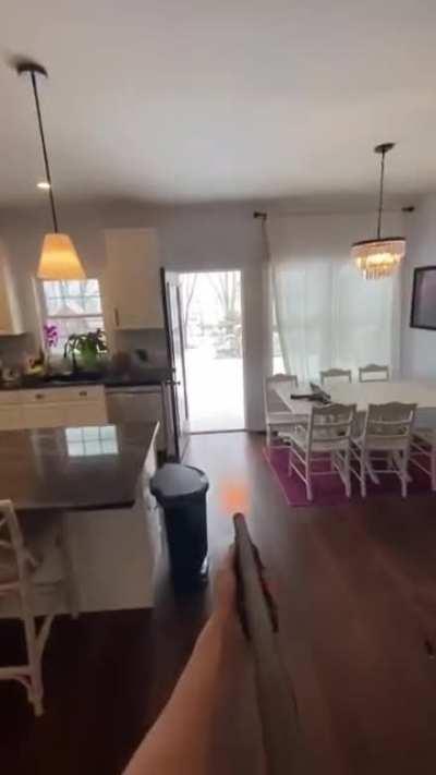 When the wife isn't home.