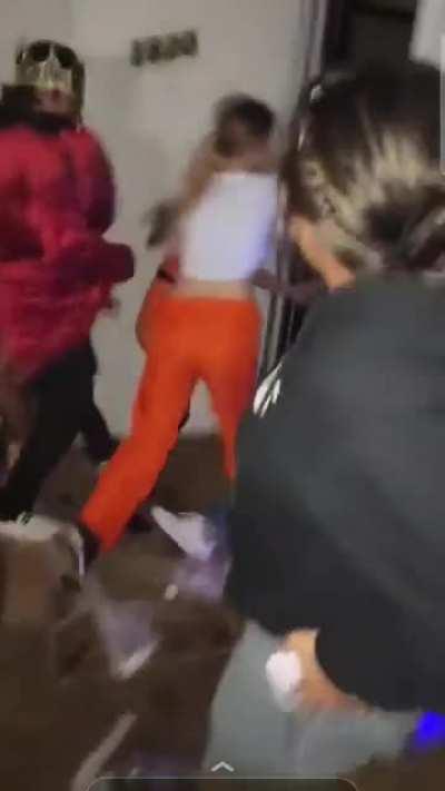 She came back even though she's just sitting there (sorry about the annoying guy behind the camera)