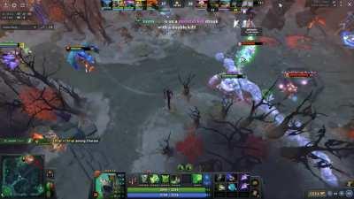 After 593 games with Rubick I finally manage to get a rampage, bless Aghanim.