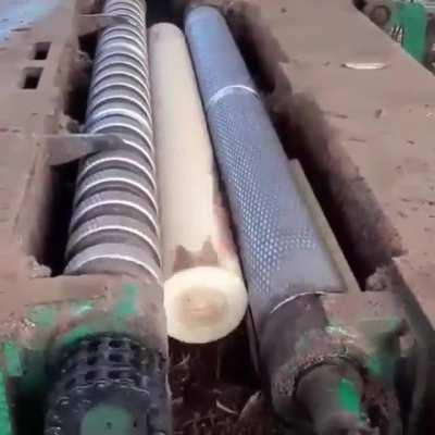 Turns a log into vener and weener into... idk