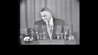 Gamal Abdel Nasser mocking the hijab — A moment that sadly cannot be repeated in Egypt today