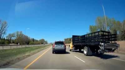 Saw this person learn they should never start a road rage competition