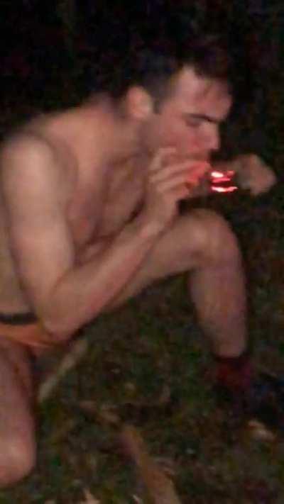 Hold my beer while i light the primital joint