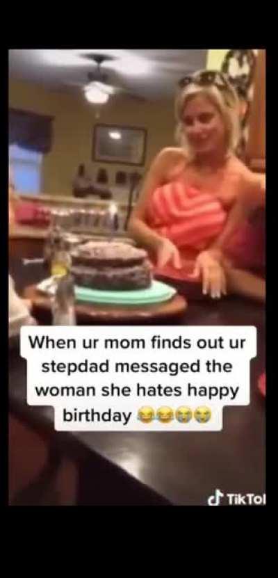 Dad wished another woman Happy Birthday on FB and Mom over reacts and gets kids involved
