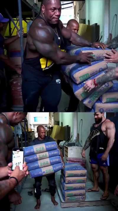 Strength of a manual worker vs bodybuilders