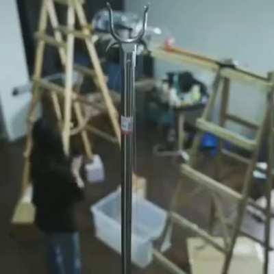 Filming a phone advertisement