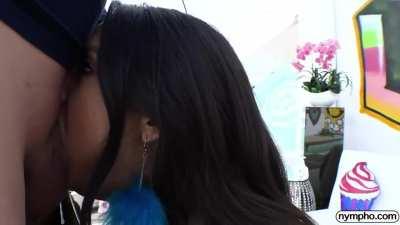 Eliza Ibarra throating easily