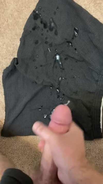 First part of my morning routine is to shoot a huge load