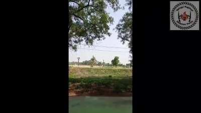 Anti-Junta forces attack a Myanmar Army raiding party in Myaung, Sagaing Region. A different area of the same battle posted earlier.