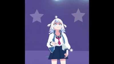 Kusogaki shark aggressively flips you off