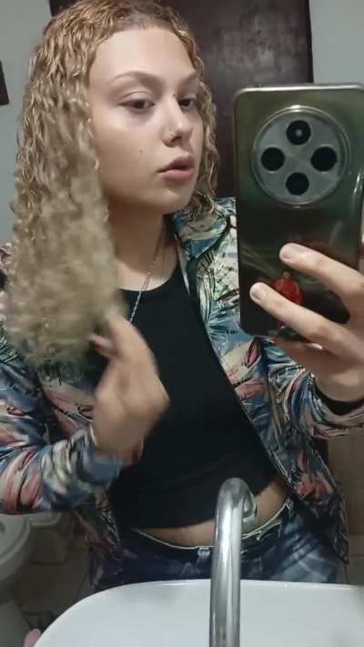 Get lost in my golden curls. if you can handle it.