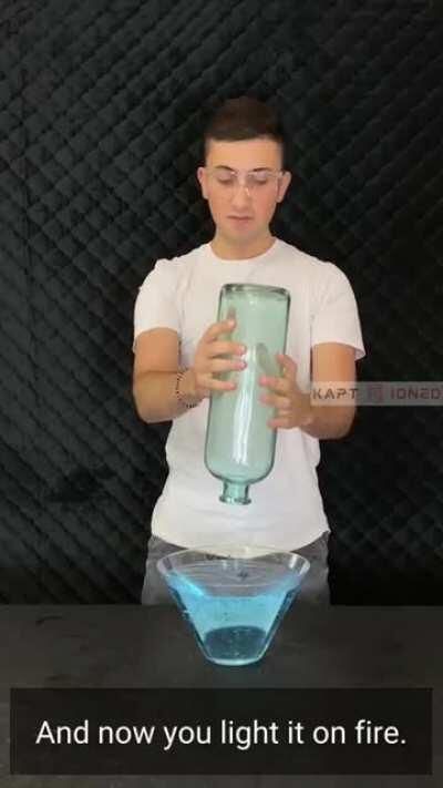 The fastest way to fill up a water bottle