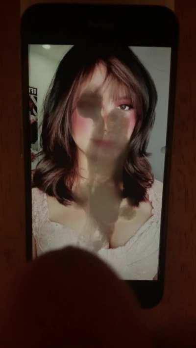 Moaning and shooting a thick load for those titties