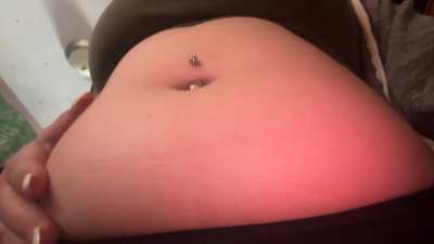 My burps sound so deep with a full belly 😳😅