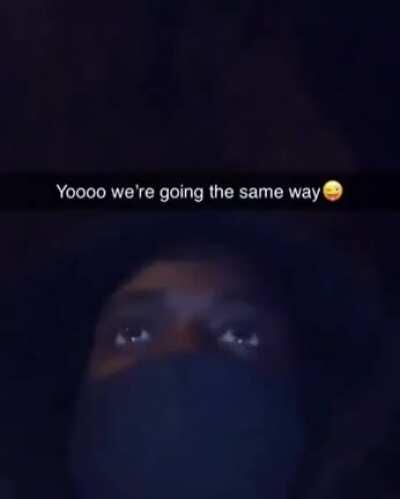 Gotta be sure she gets home safely