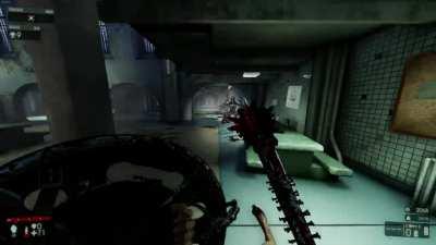 Smacked this dude so hard he had to sit down and think about it for a sec