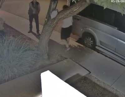 Intimidating an armed man with hand-to-hand combat