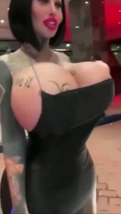 Tina looking good as a brunette