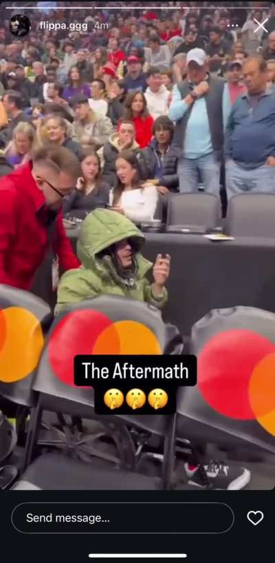 No coming back from this for sure, security said he was out cold for 5 minutes 💀