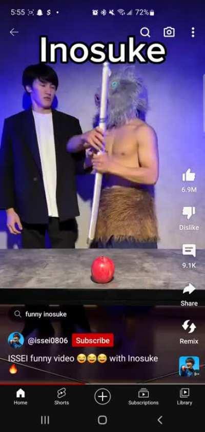 ISSEI funny video ð¤£ð¤£ð¤£ with inosuke ð¥