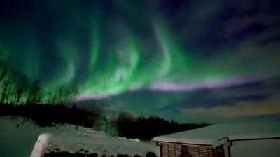 In Norwegian Isle of Senja this is what you see when you go outside