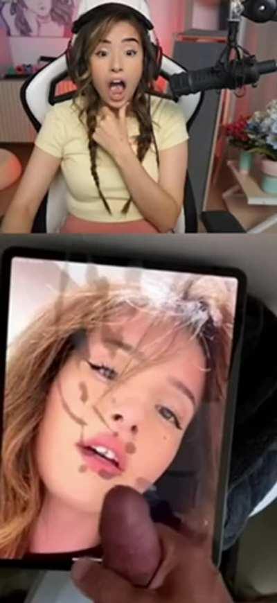 Pokimane reacts to her cum tribute 💯