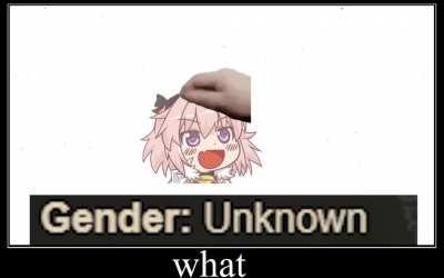 Head patting Astolfo