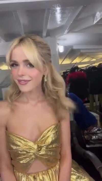 This gold dress keeps coming