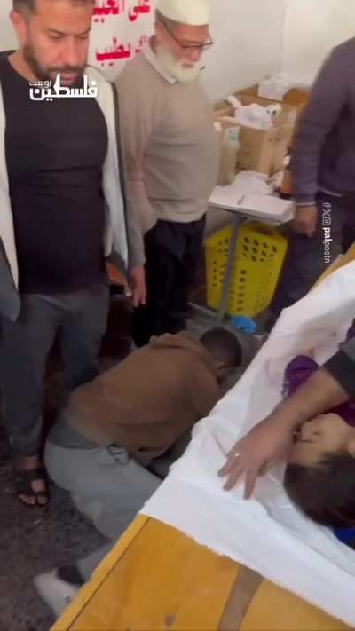 This Palestinian man can't believe what's happening.