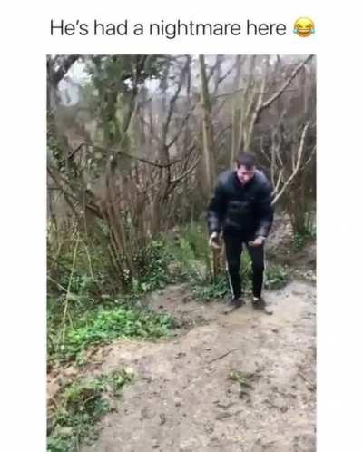 Bro got the poop skin after this hill