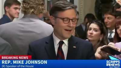 Democratic Rep. Sam Liccardo just called out Mike Johnson's lies in the middle of his press conference