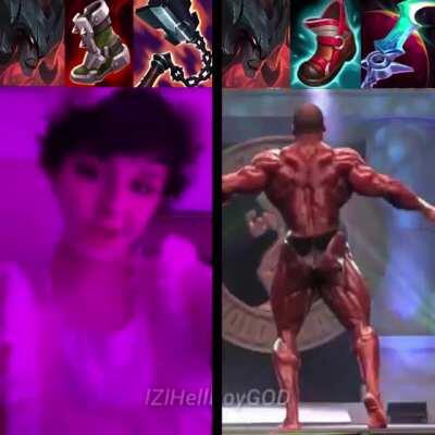 me (the right) vs you (the left)