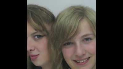 A.I. generated faces with glitchy music