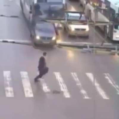 He felt the wind on his back