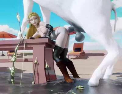 Zelda Gettting Ridden by BakenPies