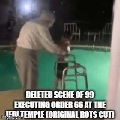 Not killed by blaster, this youngling was