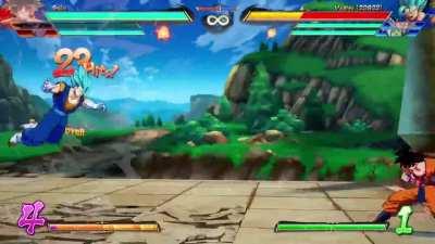 Baseku level 3 spirit bomb combo (1.5 meter start)