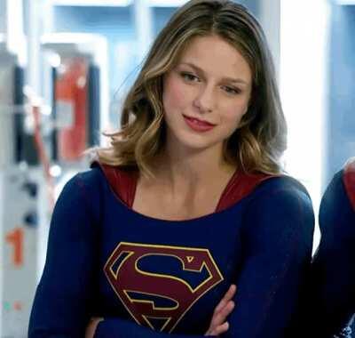 Kara can’t help eye your bulge during the League meeting... [Melissa Benoist]