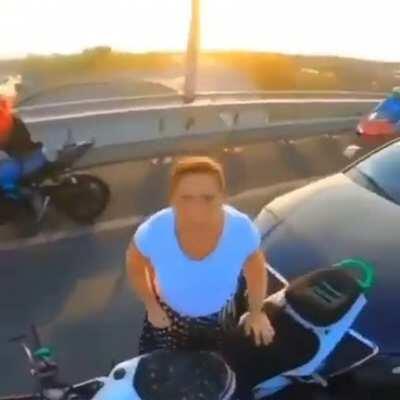 Would’ve been fatal if babushka was behind the wheels