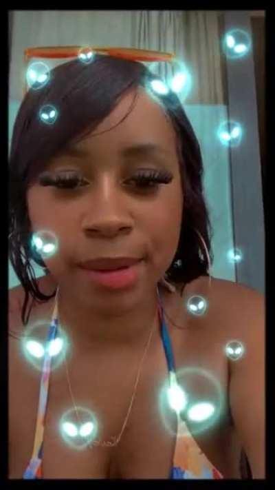 Pussy flash at 2:09 and some reflections of the window