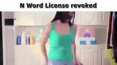 N word license revoked (OC)