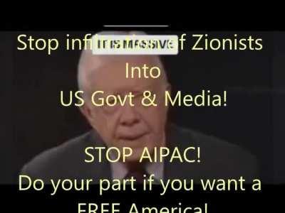 Former American President Carter warns Americans about AIPAC