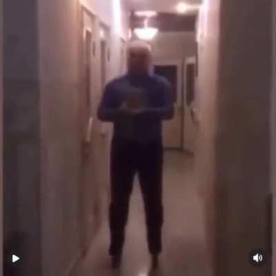 While roller blading with my cat