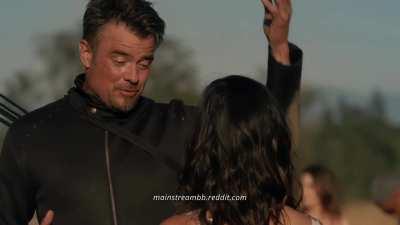 Olivia Munn Kicks a Man in the Balls in Buddy Games (2019)