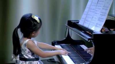 Meet Brigitte Xie, she's 4 years old and she's been invited to perform at the Carnegie Hall.