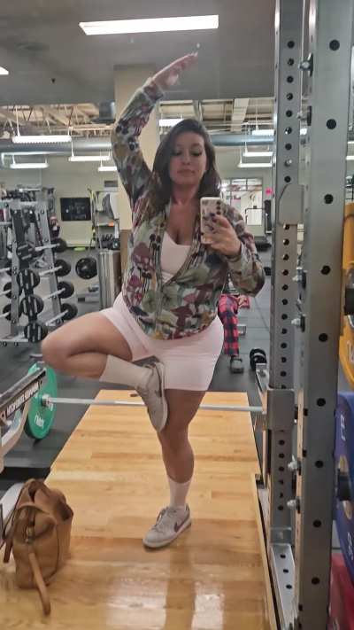 Think you’d notice my boobs at the gym 