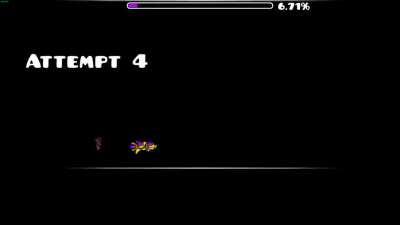 I made a randomized level that isn't reliant on the user's input! Made using a bug with the dual ship gamemode and shake triggers.