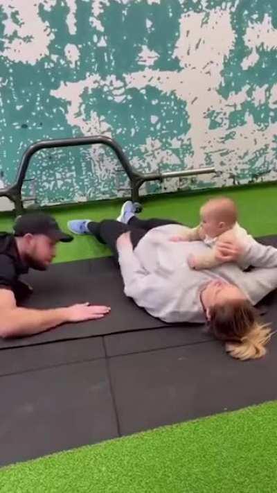 This baby being able to do a dead-hang