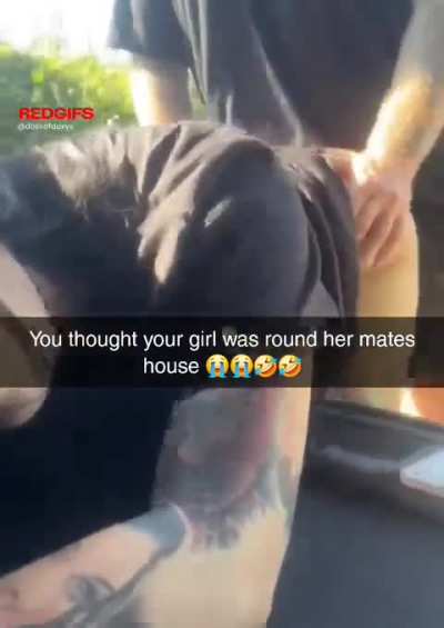 When she claims to be round her friends house