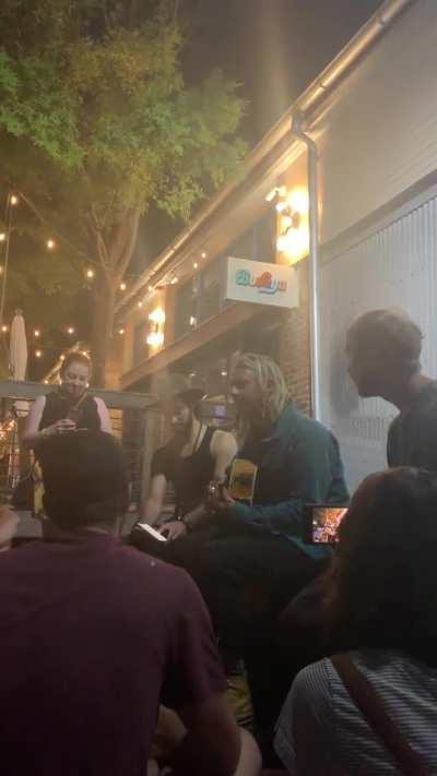 Jon sang a brand new unreleased song at the aftershow in Charleston! 